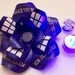 TARDIS Doctor Who Blue LED Glow Lights Hair Flower Rose Fascinator