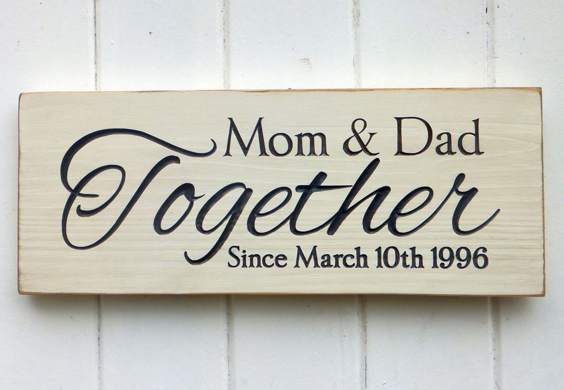 Customized Anniversary Sign
