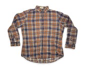 80s Vintage Flannel / 1980s Plaid Shirt by Ridgewood / Hipster Urban Outfitters Style