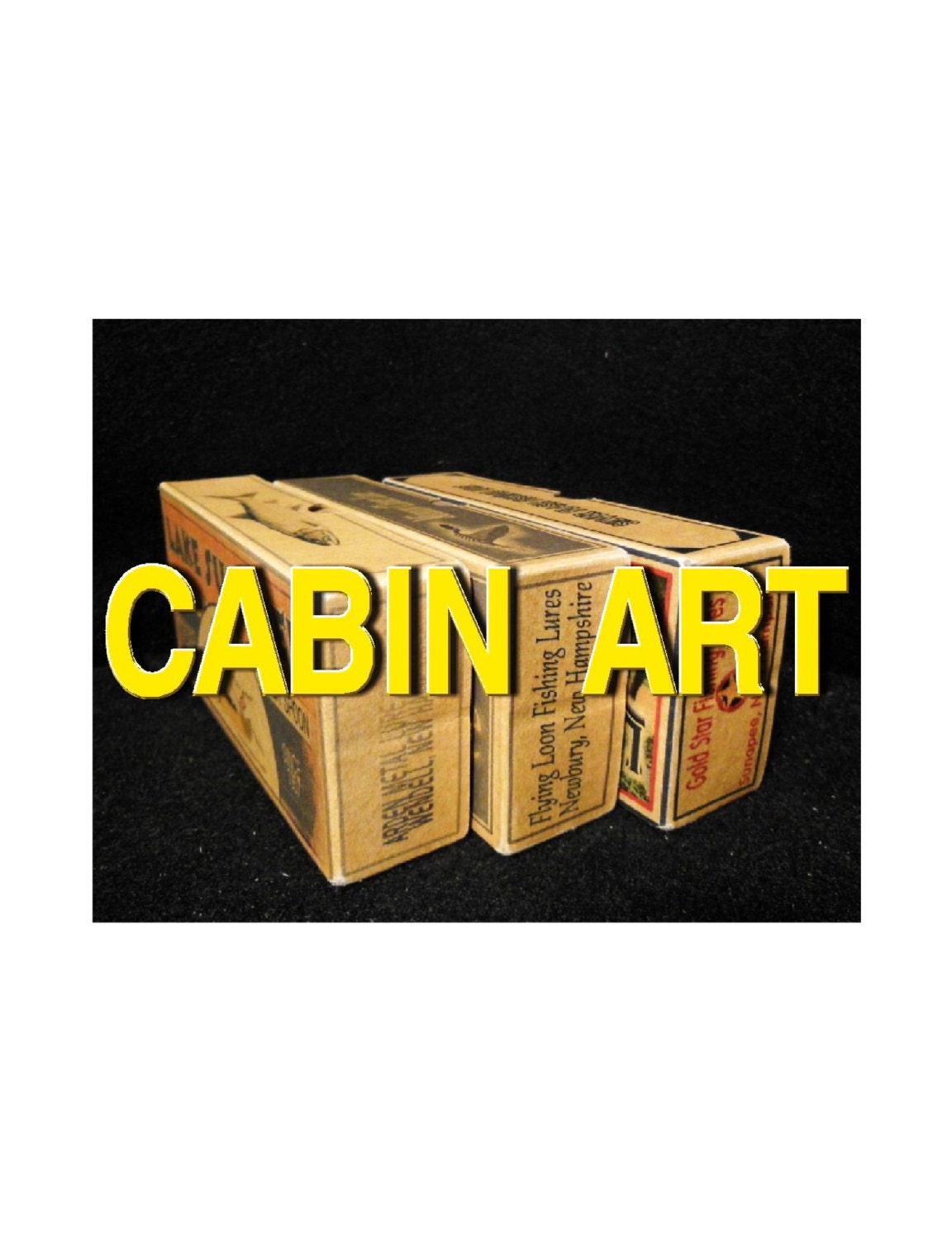 Lake Cabin Fishing Lure Boxes - Personalized