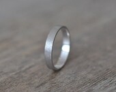 Men's Sterling Silver Wedding Band, 3.75mm wide, Size 9 Ready to Ship