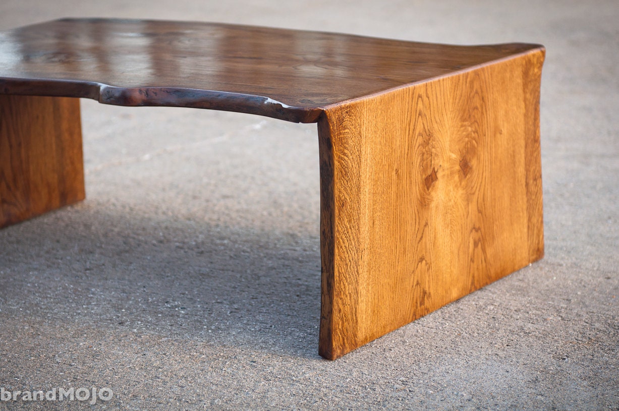 Live Edge Coffee Table - Folded Bole - Custom Furniture
