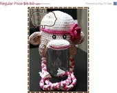 ON SALE Sock Monkey Hat Crochet Pattern - SAM & Sally - 126