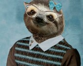 Sylvia Sloth - 8 X 10 Art Print
