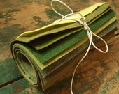 The Lichen Collection - 8 Sheets of Felt - 9x12 Wool Felt Sheets
