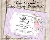 Enchanted Fairy Birthday Party Invitation - Printable digital file Il_170x135