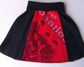 Upcycled Beatles Skirt Girls Size 2/3T