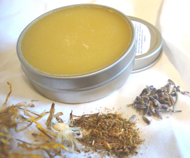 Organic Salve / St. John's Wort & Arnica with Lavender / For Aches, Bruises, Muscle Soreness / Handmade / Cruelty-Free / Vegan