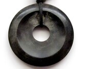 Bone donut tribal pendant - PB044