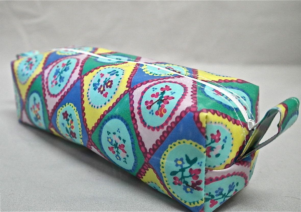 Floral pencase/makeup bag