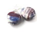 Blue Pink and White Earrings