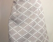 Vintage 1960s Silver Metallic Knit Houndstooth Mini Skirt