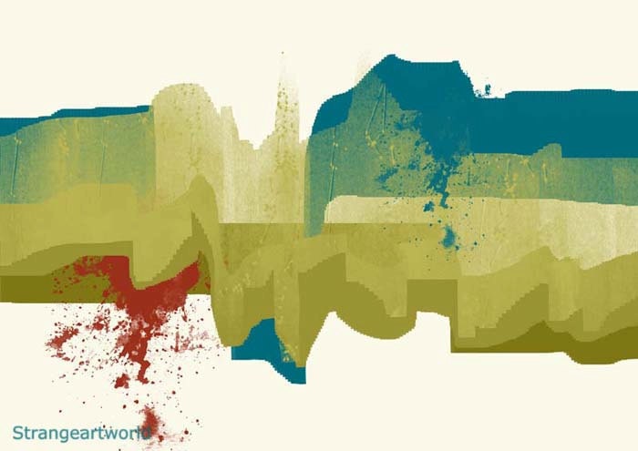 A3 A4 Digital Art Print Abstract Landscape No.1