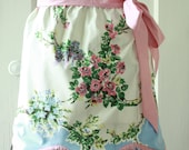 Vintage Table Cloth Apron - Kitsch - Floral