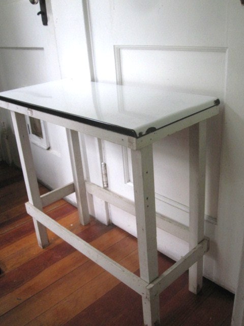 Old Wood and Metal Plant Stand