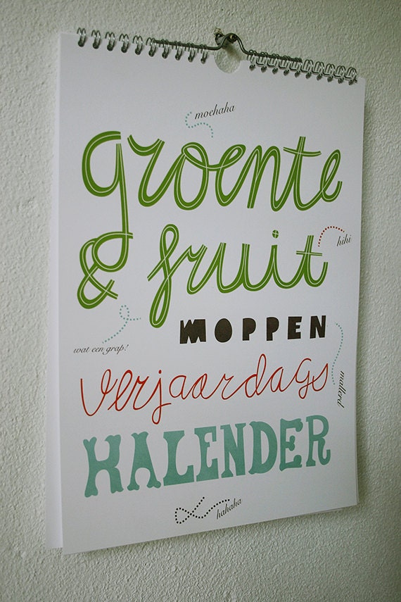 Fruit and vegetable jokes calendar