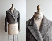 SALE / Vintage 1980s cropped wool blazer jacket