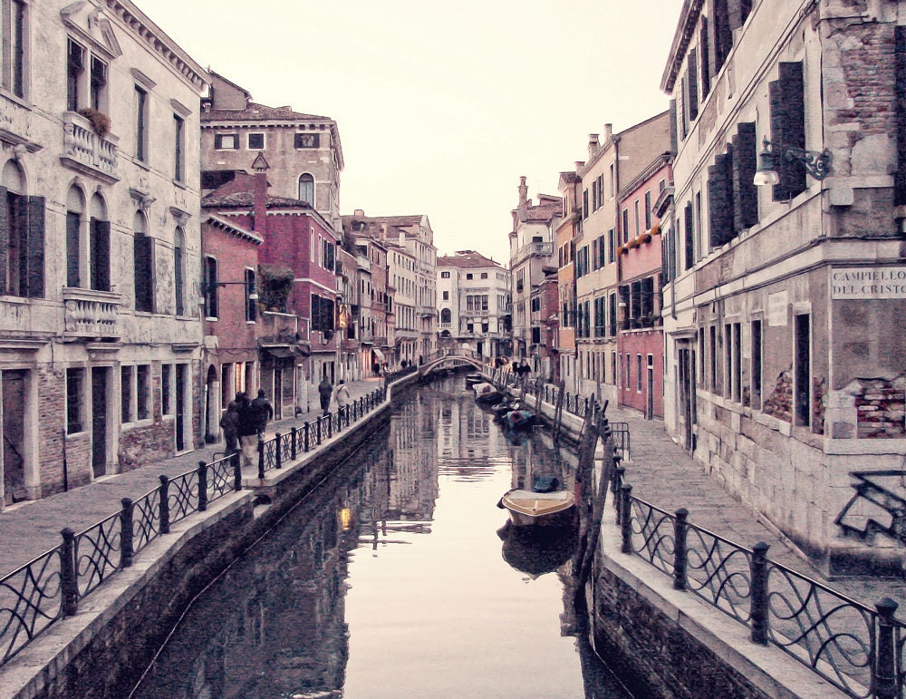 Venice Italy - Photo Print - 8"x10" - Canal at Dusk