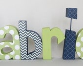 Baby Boy Wood Letters Childrens Decor