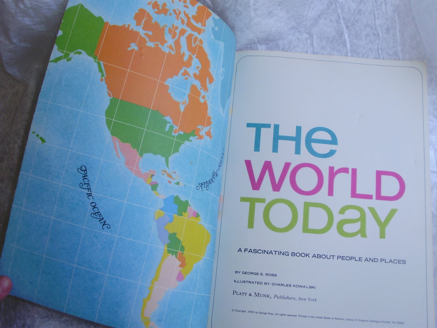 The World Today, A Fascinating Book About People and Places...circa 1969