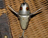 Vintage Wooden Heddon Crazy Crawler Fishing Lure II