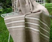 Available to Ship Friday, February 14, 2014  Merino Wool Blanket Hand Woven by Dianne Nordt