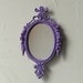 Framed Wall Mirror in Vintage Lavender Frame - Revived Vintage