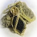 Forest Green Jade Brass Wire Wrapped Stone Necklace