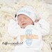The Graham - Baby Blue and Creamsicle Layette Gown Set
