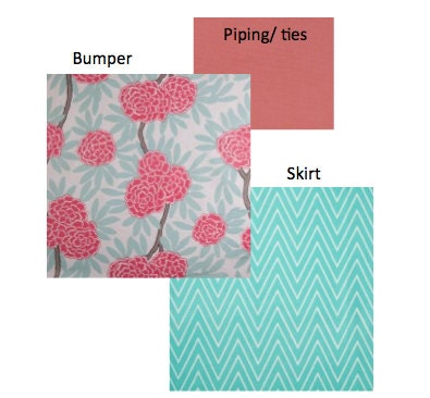 DESIGNER Crib Bumper and Skirt Set- Schumacher, Caitlin WIlson