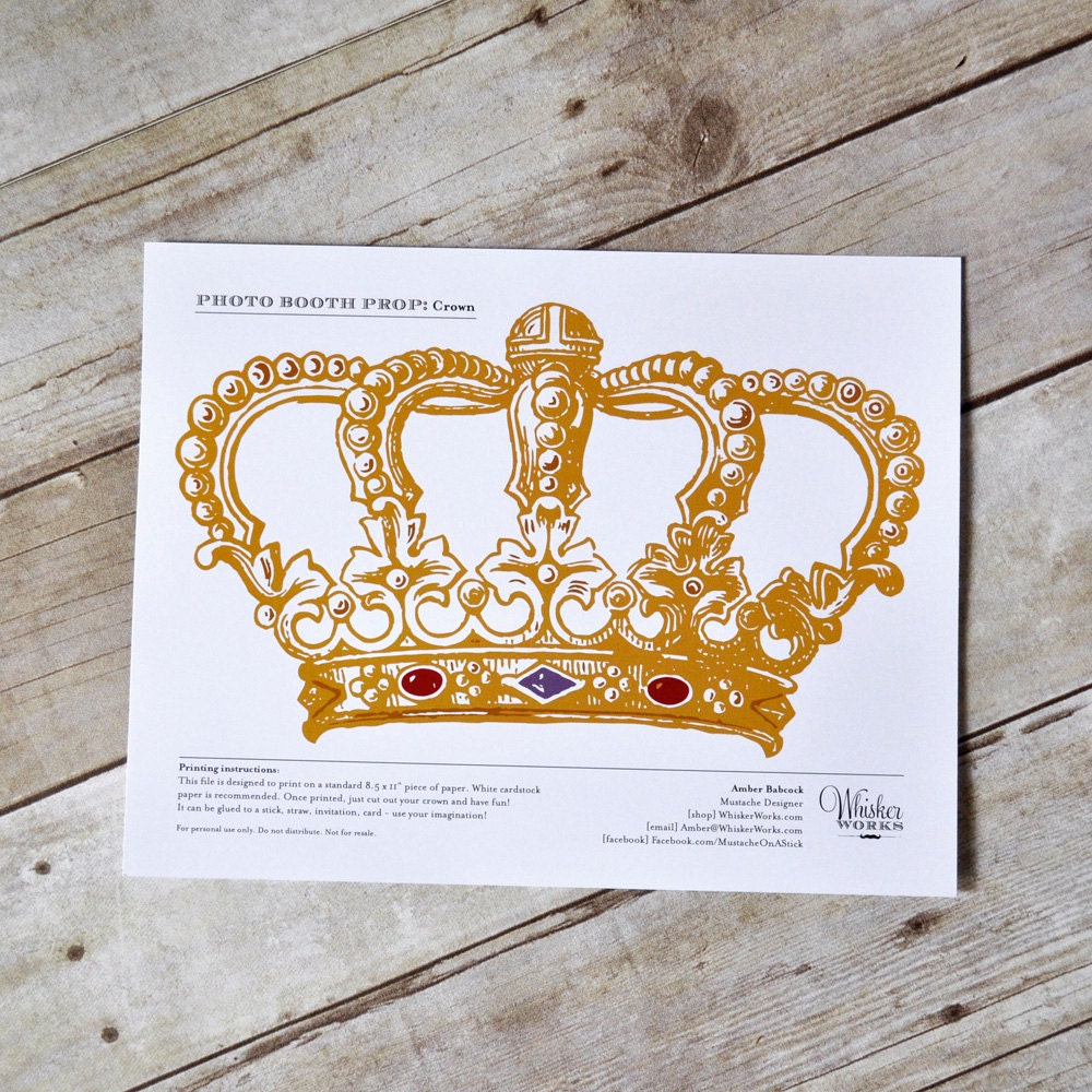 DIY Photo Booth Printable - Royal Crown Il_170x135