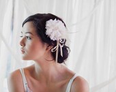 Silk tulle tattered blossom comb- style 206
