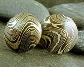Mokume Gane Copper, Shibuichi, and Sterling Cufflinks