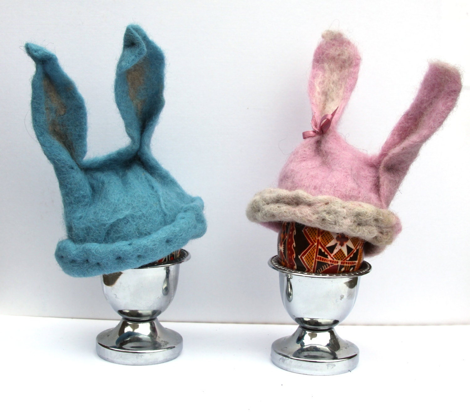 Easter bunny hat,2 egg warmers, egg cozy, Easter busket, egg hunt, Estr decot