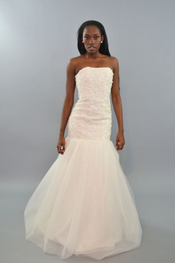 Raina - Ivory Rose textured Wedding Dress