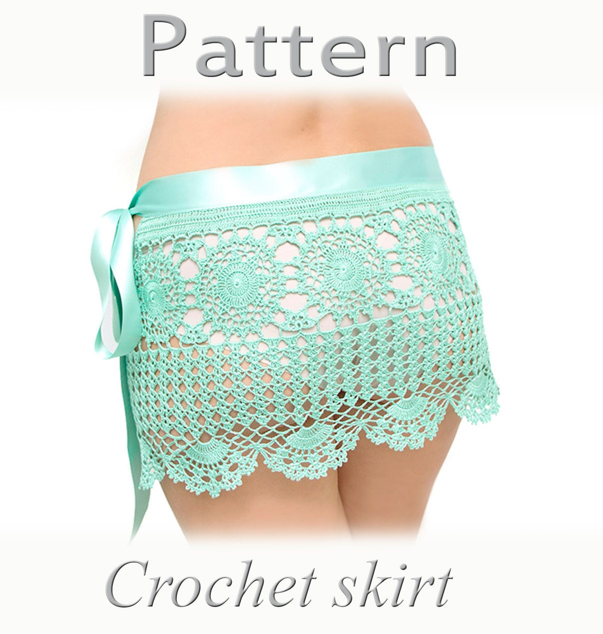 PATTERN Crochet beach skirt PDF