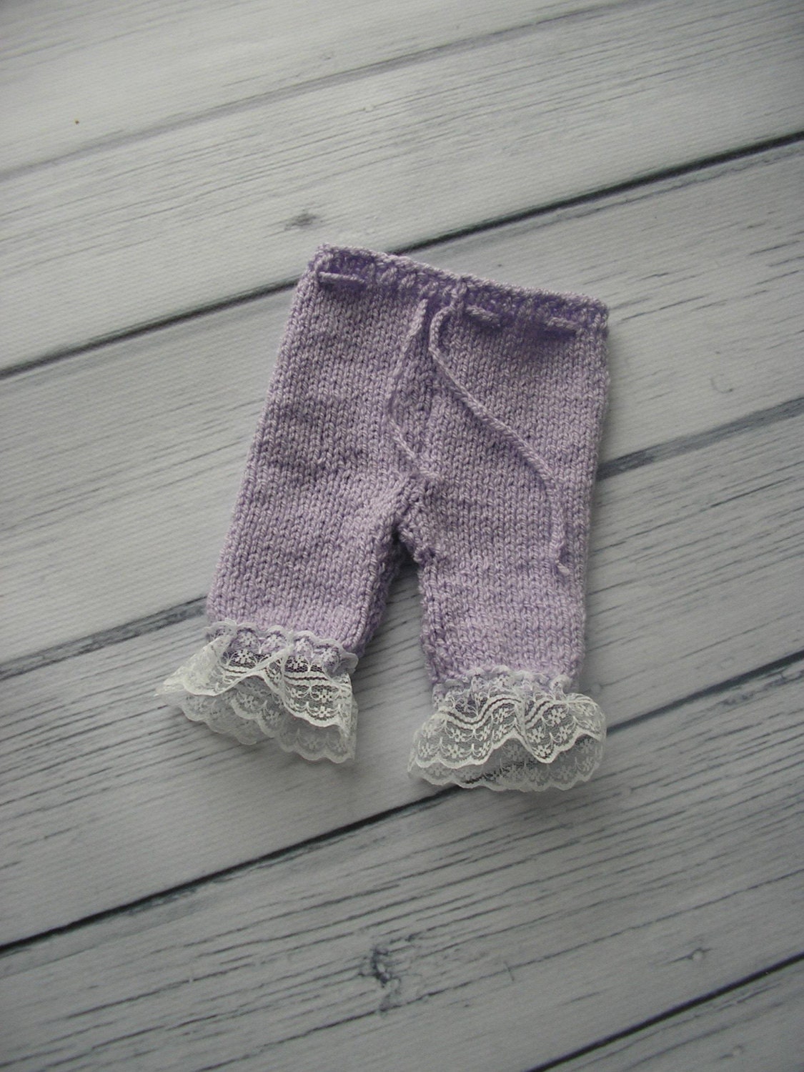 Newborn girls pants with lace. Choose your color
