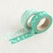 2 Set - Dandelion Mint Green Adhesive Masking Tapes (0.6in)