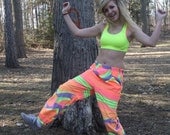 vintage 80s pants neon harem hammer athletic club retro