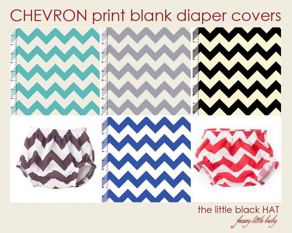 Chevron Print Diaper Cover - Choose your Color - Sizes Newborn, 0-3, 3-6, 6-12, 12-24 months