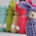 Crocheted Woodland Bunny - Wood and Cotton In Rainbow Of Colors