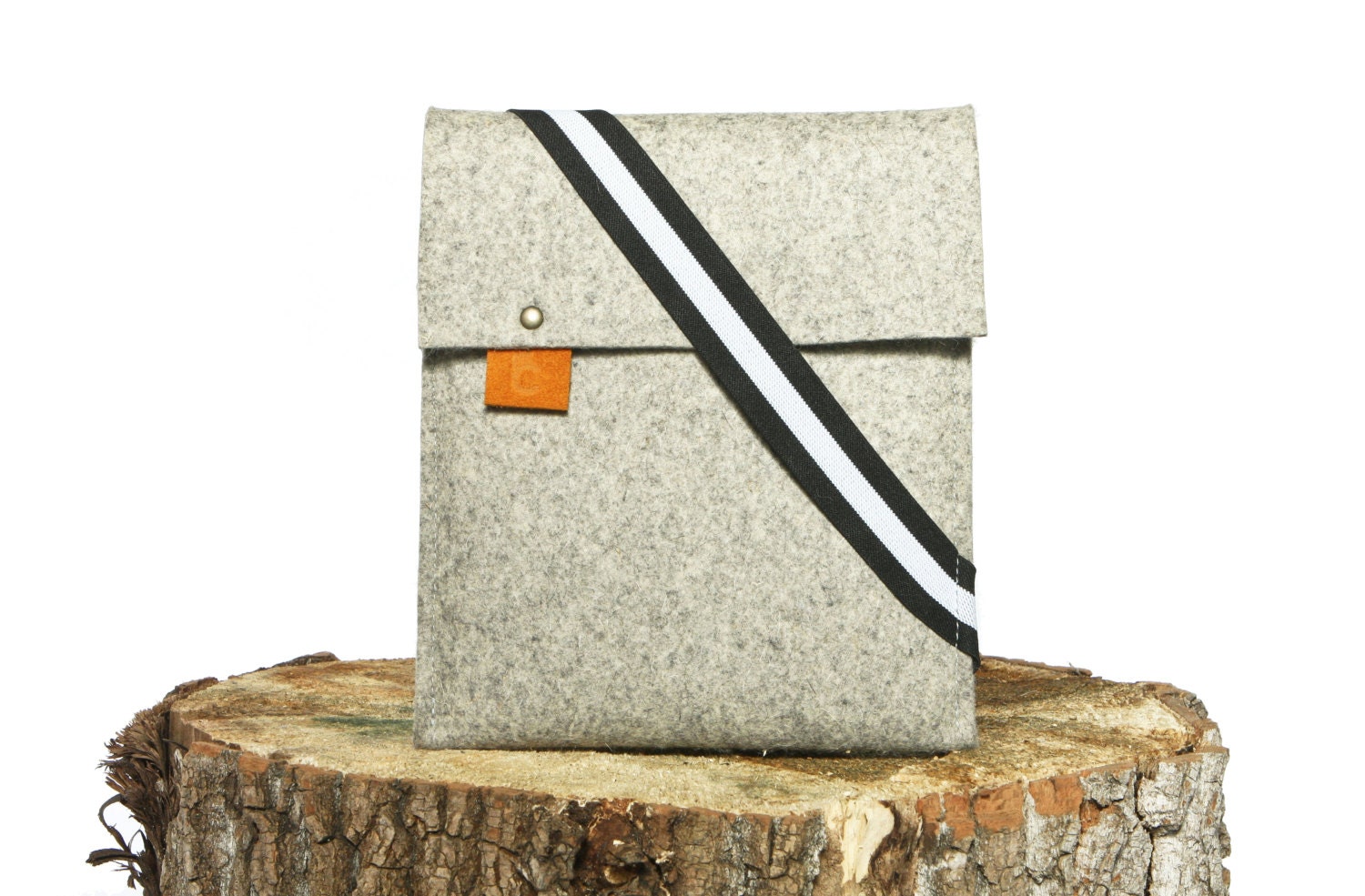 iPad Sleeve - Grey Wool Felt