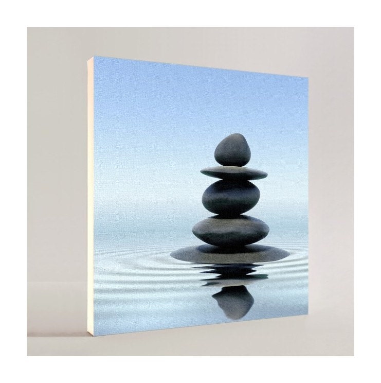 STONES IN WATER - Canvas Art & Prints