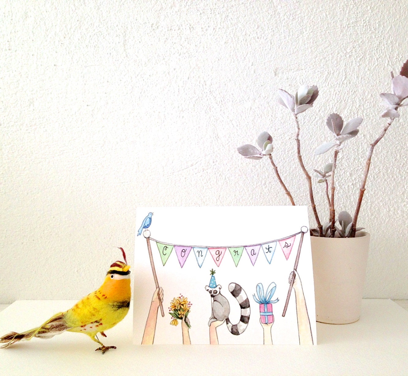 Lemur Congrats Card