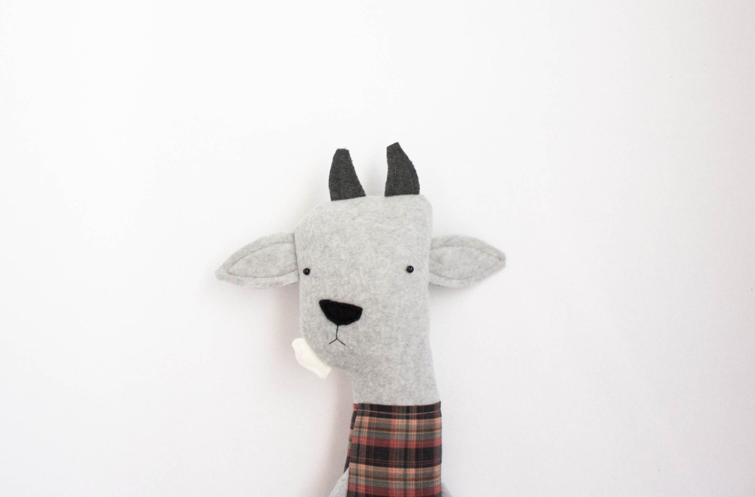 Plush Goat Friend- Finkelstein's Center Handmade Creature Toy