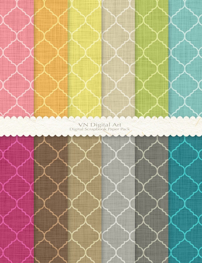 Classic Linen Textured Digital Paper Pack (8.5x11") -- Instant Download -- 12 Digital papers -- 620