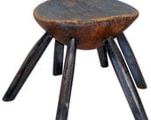 Early 1800s English primitive Farm Stool