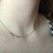 Sideways Initial Letter Necklace