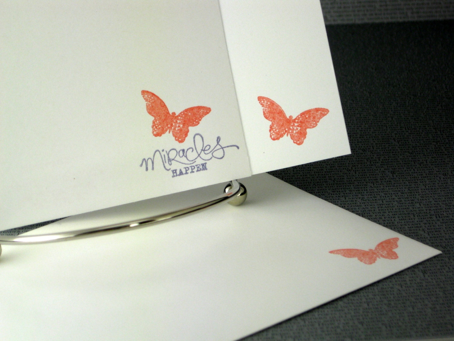 Handmade Stationery Flat Cards Butterfly