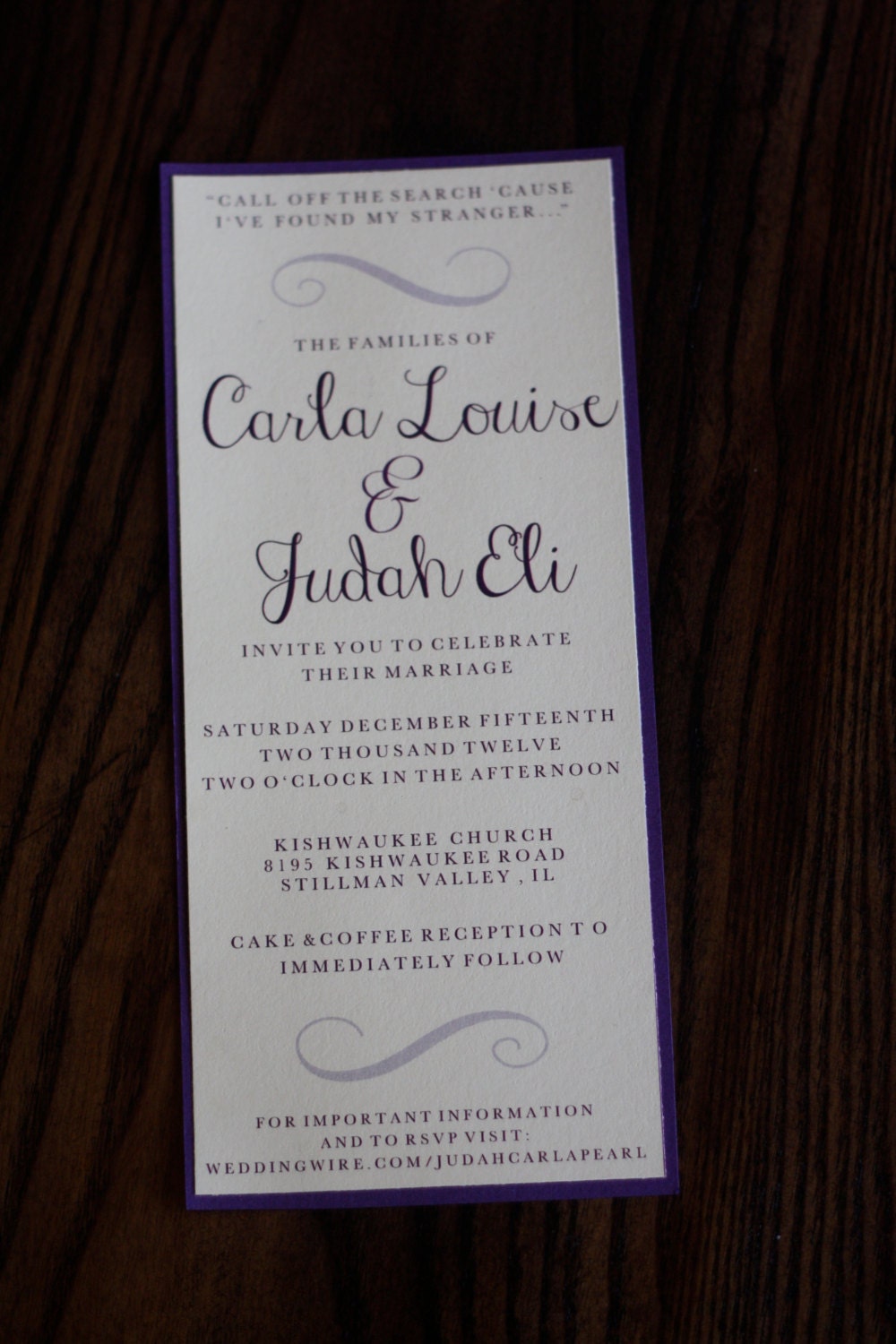 CUSTOM Simple Wedding Invitation Il_170x135